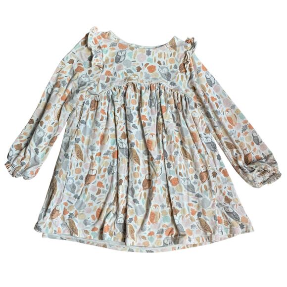 Angel Dear Bamboo Owl Woodland Print Dress - Picture 7 of 10